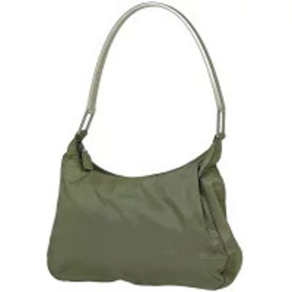 Prada Plate Shoulder Bag Khaki Brown Green Beige